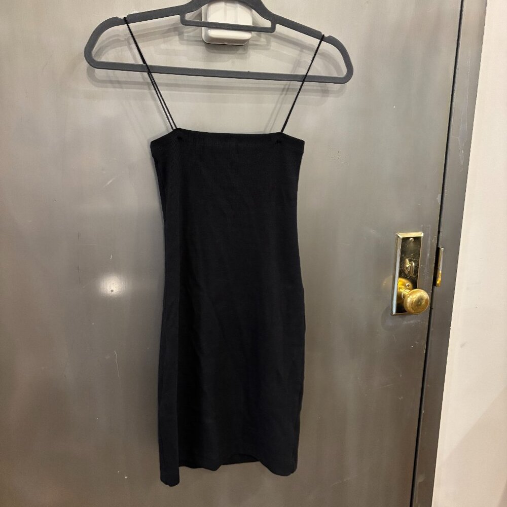 Black mini dress
